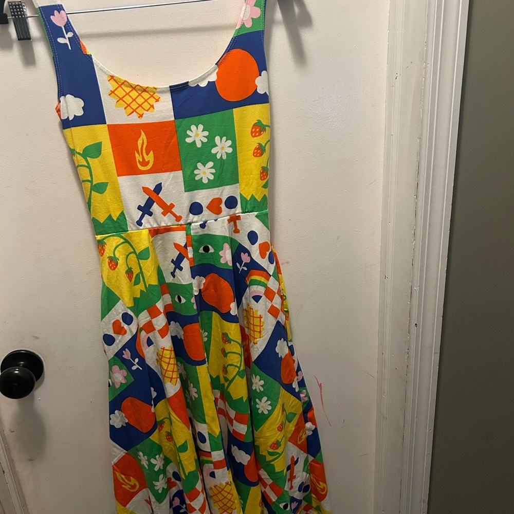 Nooworks Colorful Patchwork Midi Dress
